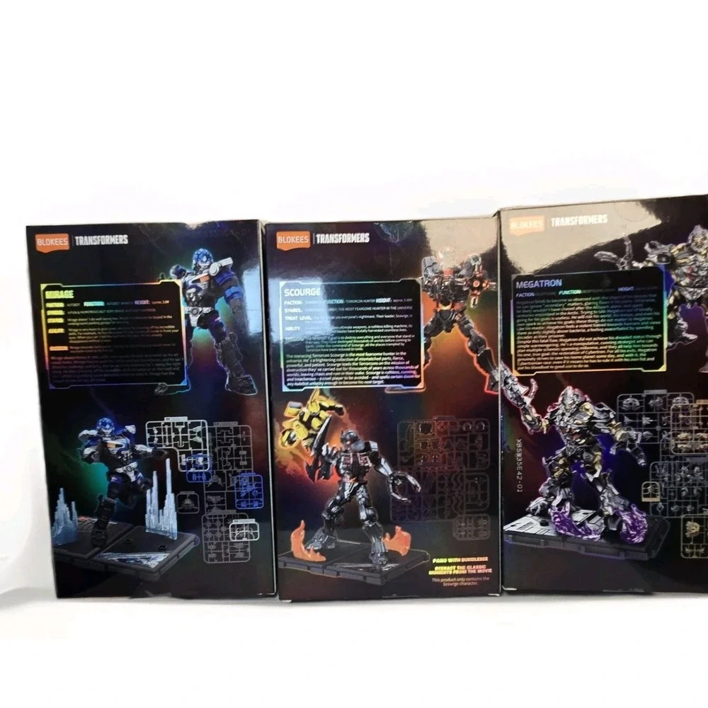 Blokees Transformers Classic Class Lot of 3 Models Megatron,Scourge, Mirage New‎